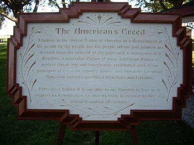 American's Creed - Project by Roger Strautman