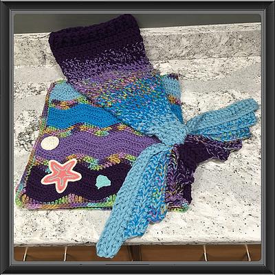 Newborn Mermaid Tail and Matching Blanket - Project by Alana Judah
