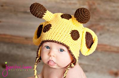 Giraffe hat free pattern - Project by jane