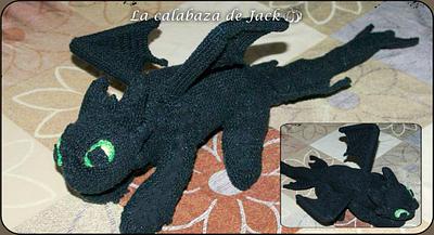 Night Fury Dragon Crochet - How to train your dragon - Project by La Calabaza de Jack
