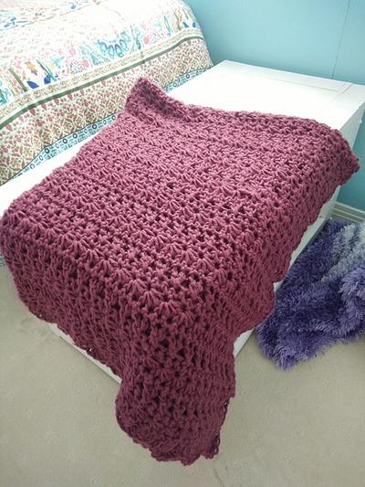 Dusky Rose blanket - Project by Lisa Crispin