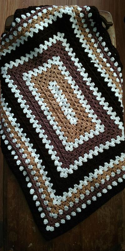 Rectangular baby stroller blanket - Project by Nicole