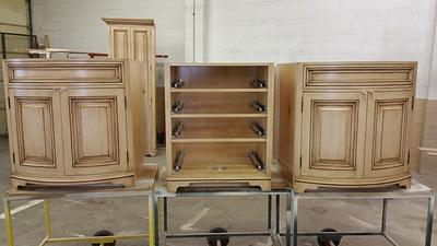 Double bow front vanity  - Project by Les Hastings
