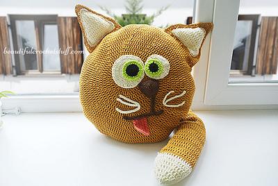 Free Crochet Cat Pillow Pattern - Project by janegreen
