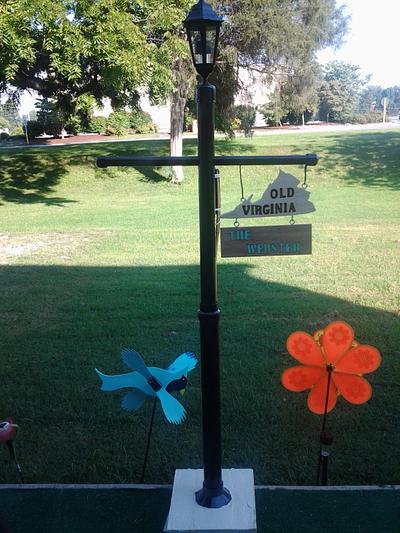 lamp post hitching post - Project by jim webster