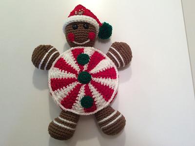 Gingerbread candyman pillow  - Project by Lisa