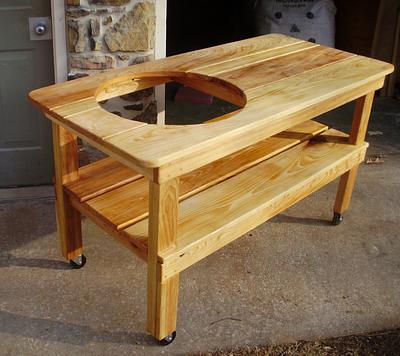 Big Green Egg BBQ Table - Project by oldrivers