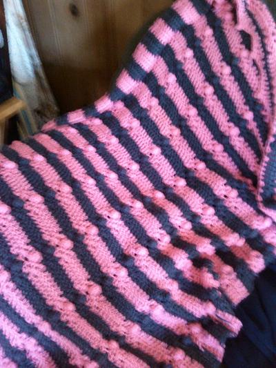 Puff Stitch lapghan - Project by Lynette 