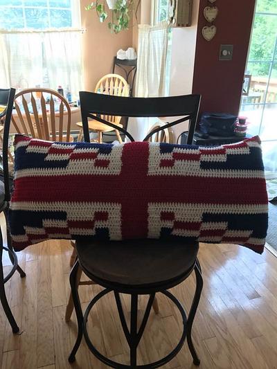 England Flag Pillow - Project by burnzygirl211