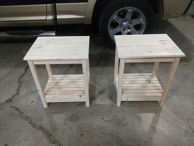 End tables - Project by Ed Schroeder
