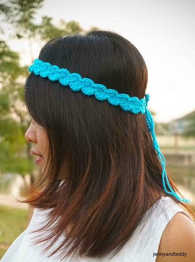 shell stitch headband - Project by jane