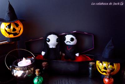 Gomez & Morticia Addams Amigurumis - Addams Family - La Calabaza de Jack - Project by La Calabaza de Jack