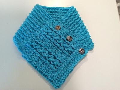 Ribbed cable scarf - Project by Lisa