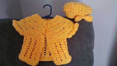 Cardigan and hat w bow - Project by glacier