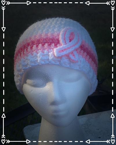 Breast Cancer Awareness Hat - Project by Jenni0605