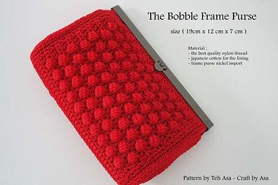 The Bobble frame purse  - Project by Teh Asa 