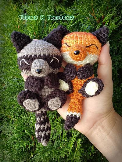 Napping Nature~Fox & Raccoon - Project by tkulling