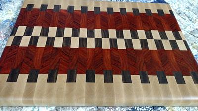 End grain cutting board. - Project by kenmitzjr