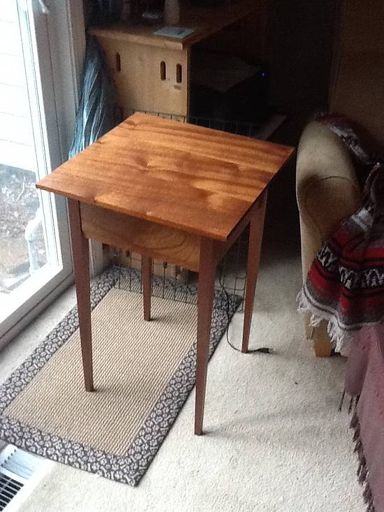Shaker Side Table - Woodworking Project by 3fingerpat Shaker Side Table - Woodworking Project by 3fingerpat