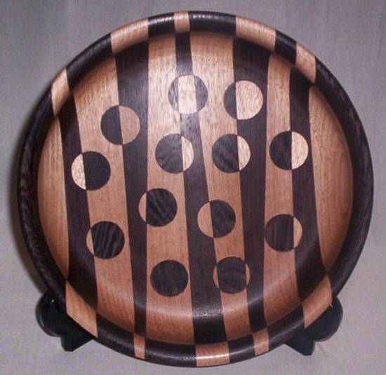 STRIPED BOWL WITH REVERSED DOTS - Woodworking Project by Sam Shakouri STRIPED BOWL WITH REVERSED DOTS - Woodworking Project by Sam Shakouri