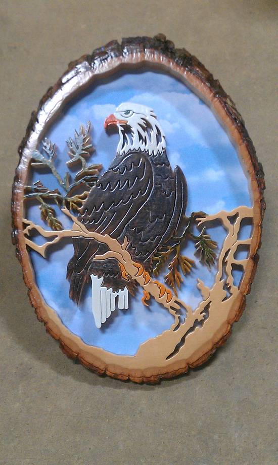 Bald Eagle Woodworking Project by SYPUCK Craftisian