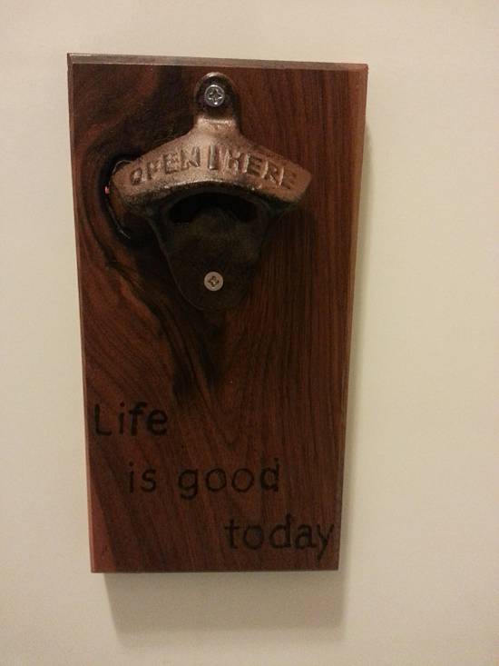 Magnetic Bottle Opener - Woodworking Project by David E. Magnetic Bottle Opener - Woodworking Project by David E.