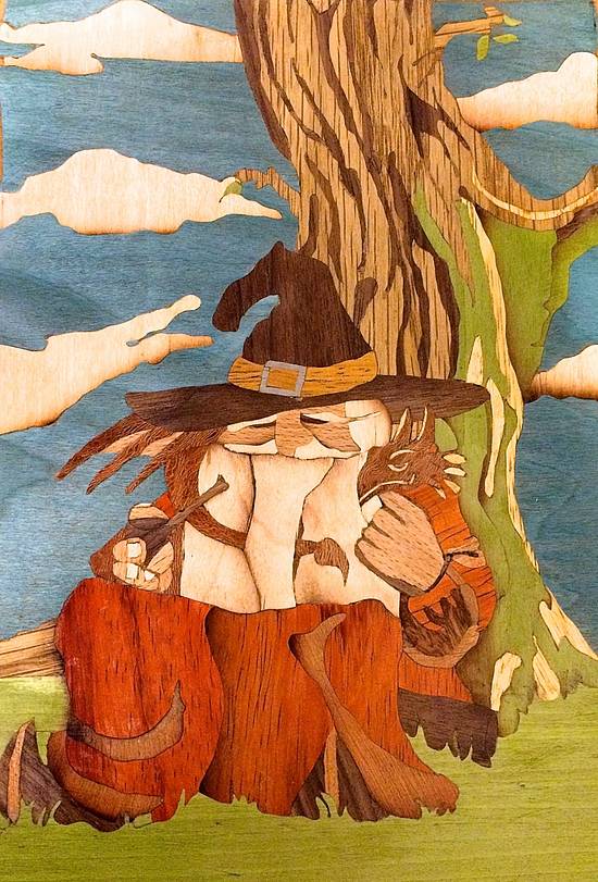 Wizard Marquetry - Woodworking Project by Mike40 Wizard Marquetry - Woodworking Project by Mike40
