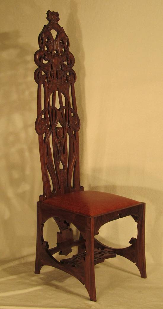 Charles Rohlfs Tall Back Chair - Woodworking Project by Woodbridge Charles Rohlfs Tall Back Chair - Woodworking Project by Woodbridge