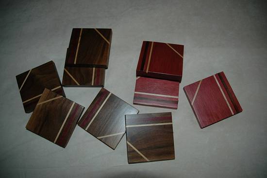 Contemporary Coasters - Woodworking Project by Ellen Contemporary Coasters - Woodworking Project by Ellen