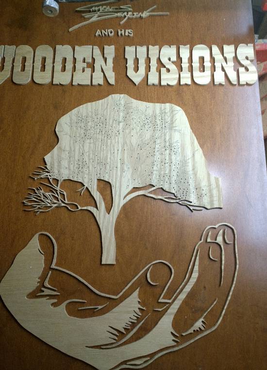 A dry run on making my logo/sign - Woodworking Project by Charles Dearing Scroll sawyer and pattern designer A dry run on making my logo/sign - Woodworking Project by Charles Dearing Scroll sawyer and pattern designer