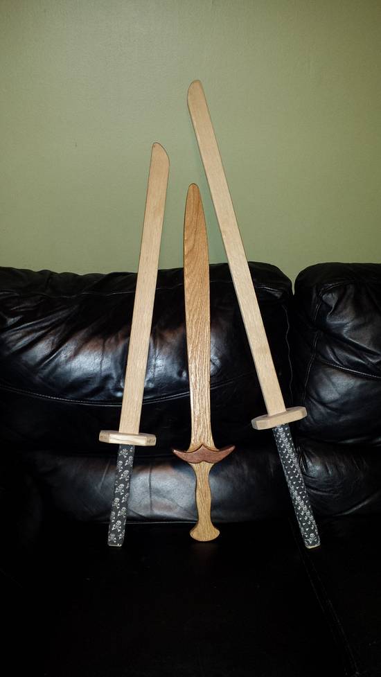 Wooden Swords - Woodworking Project by Mitch Breault Wooden Swords - Woodworking Project by Mitch Breault