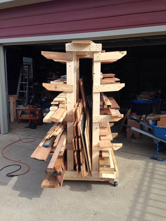 Mobil Lumber Rack - Woodworking Project by Whittler1950 Mobil Lumber Rack - Woodworking Project by Whittler1950