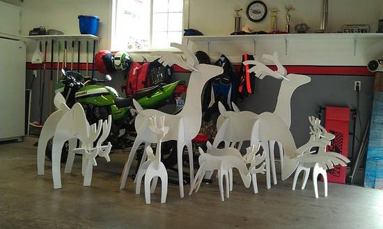A herd of reindeer - Woodworking Project by Tim A herd of reindeer - Woodworking Project by Tim
