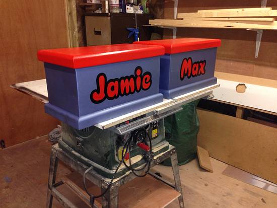 Small personalised toy boxes - Woodworking Project by iGotWood Small personalised toy boxes - Woodworking Project by iGotWood