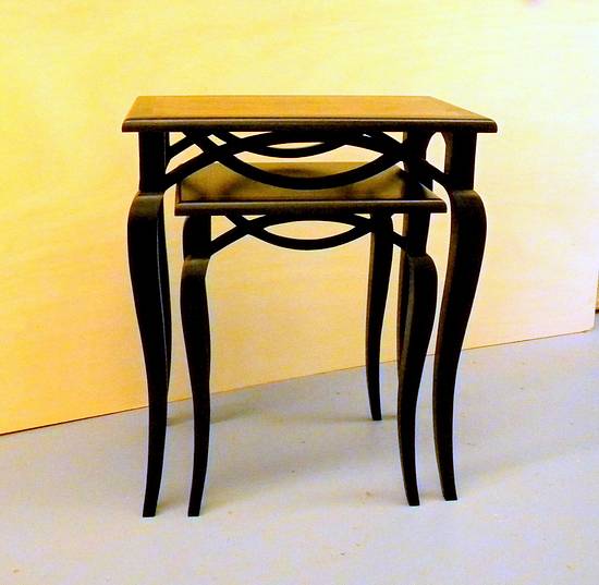 Open Apron Nesting Tables - Woodworking Project by shipwright Open Apron Nesting Tables - Woodworking Project by shipwright