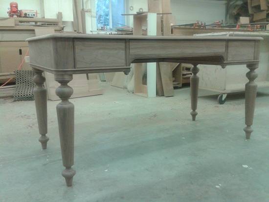 Walnut writing desk, with leather top. - Woodworking Project by Cobby Walnut writing desk, with leather top. - Woodworking Project by Cobby