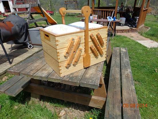 My first woodworking creation...a sewing box - Woodworking Project by MontyJ My first woodworking creation...a sewing box - Woodworking Project by MontyJ