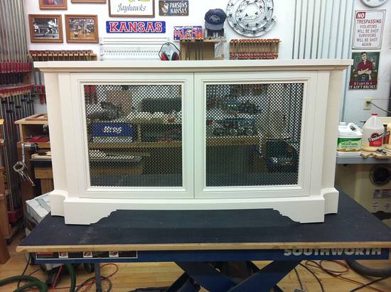 Bow front radiator cover - Woodworking Project by Les Hastings Bow front radiator cover - Woodworking Project by Les Hastings