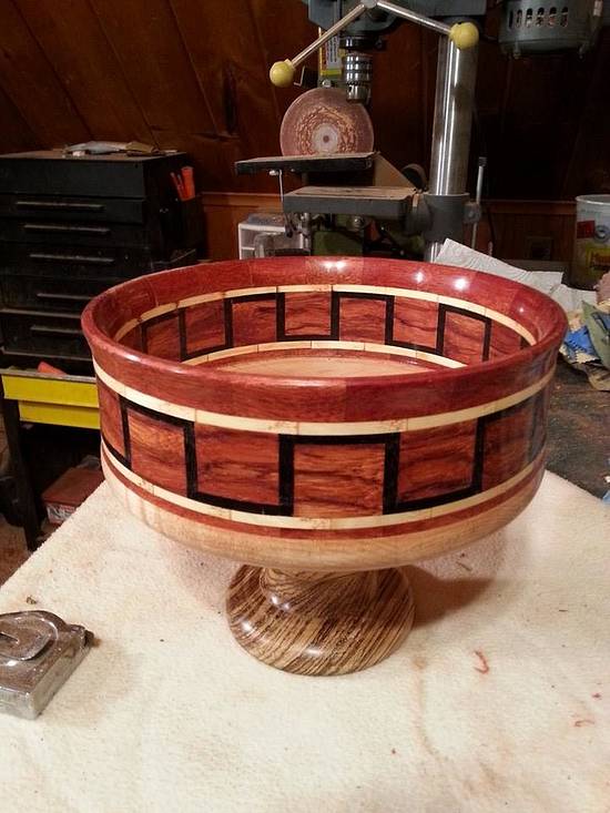 Bowl with pedestal - Woodworking Project by Will Bowl with pedestal - Woodworking Project by Will