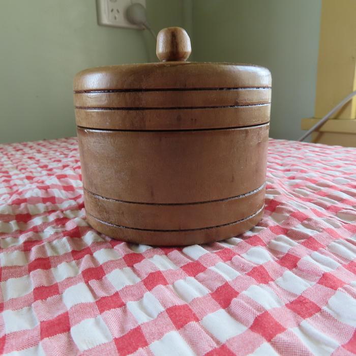 LIDDED BOX FROM NEIGHBOURS TREE BRANCH