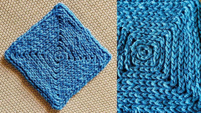 Single Crochet Solid Raised Ridges Square