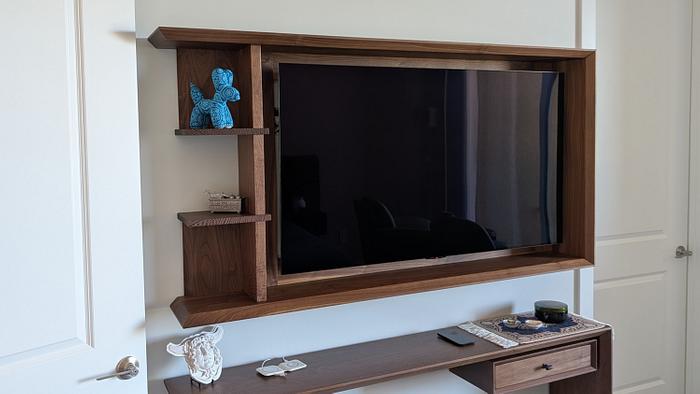 Wall-Mounted Mid-Century Modern TV Cabinet