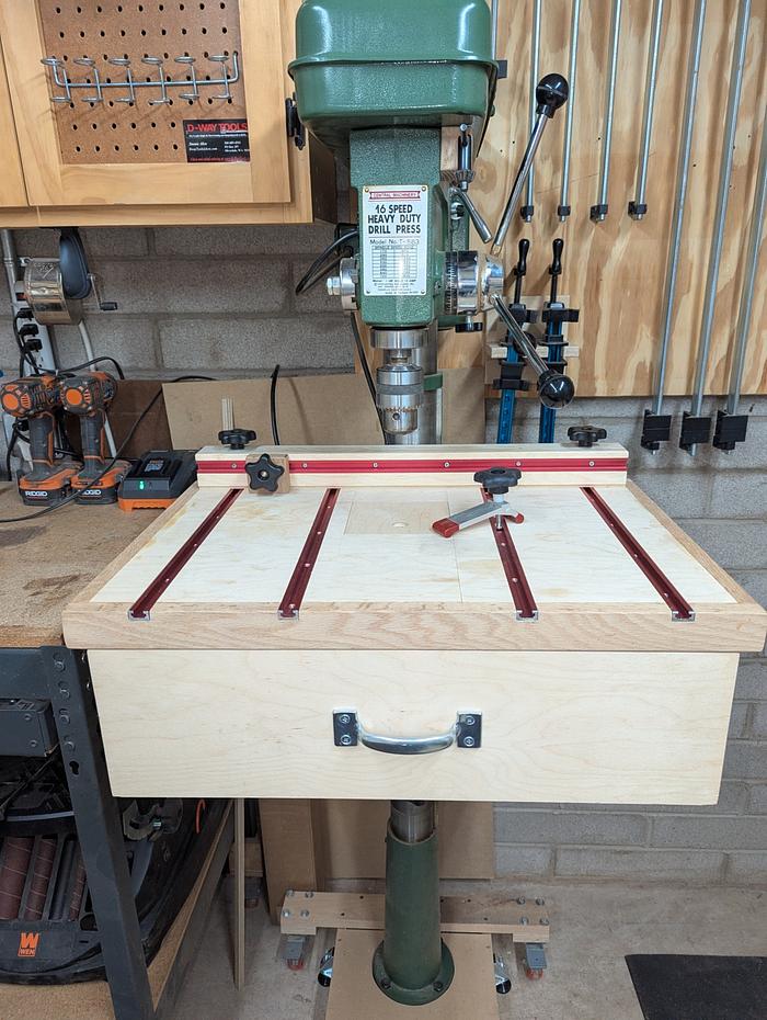 Drill Press Table with storage 