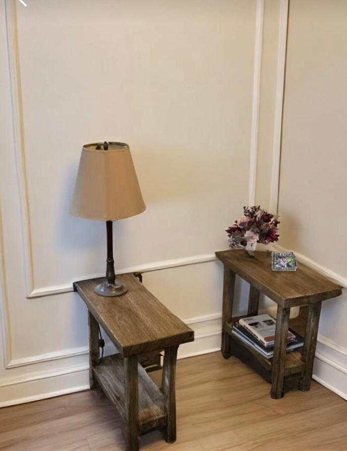 End Tables made from reclaimed lumber