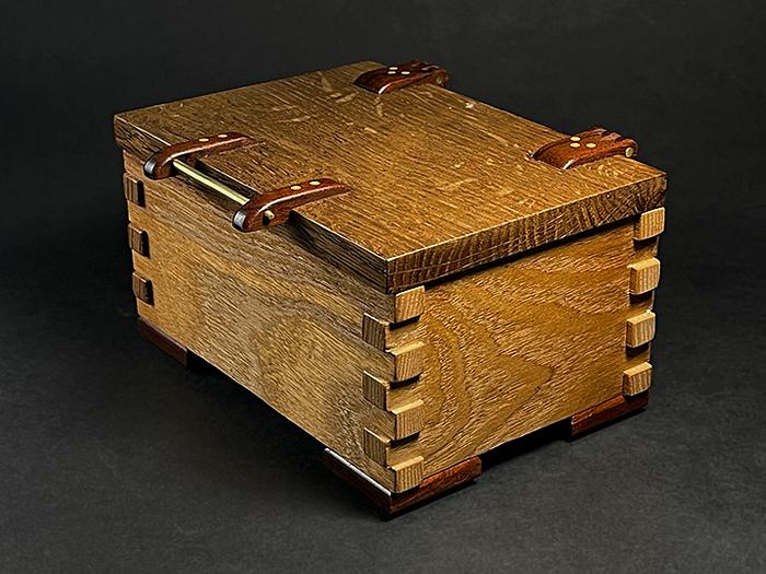 Box With Wooden Hinges
