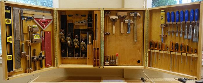 Tool Cabinet Upgrade (& box for a plumb bob)
