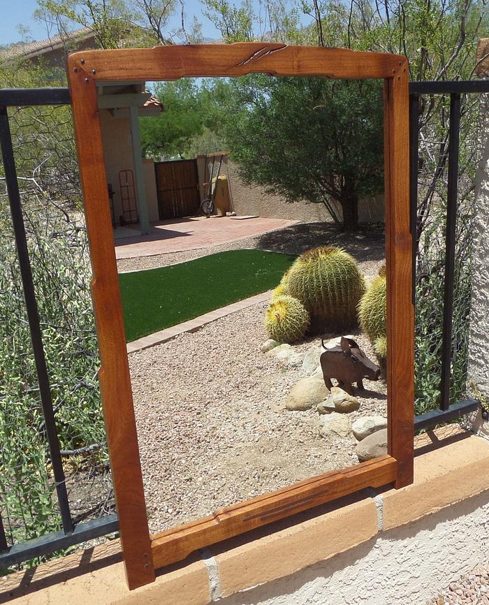 Mesquite Mirror Frame w/ G&G details