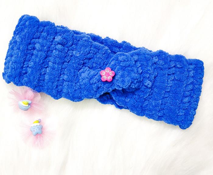 Crochet Twisted Earwarmer Headband With Texture