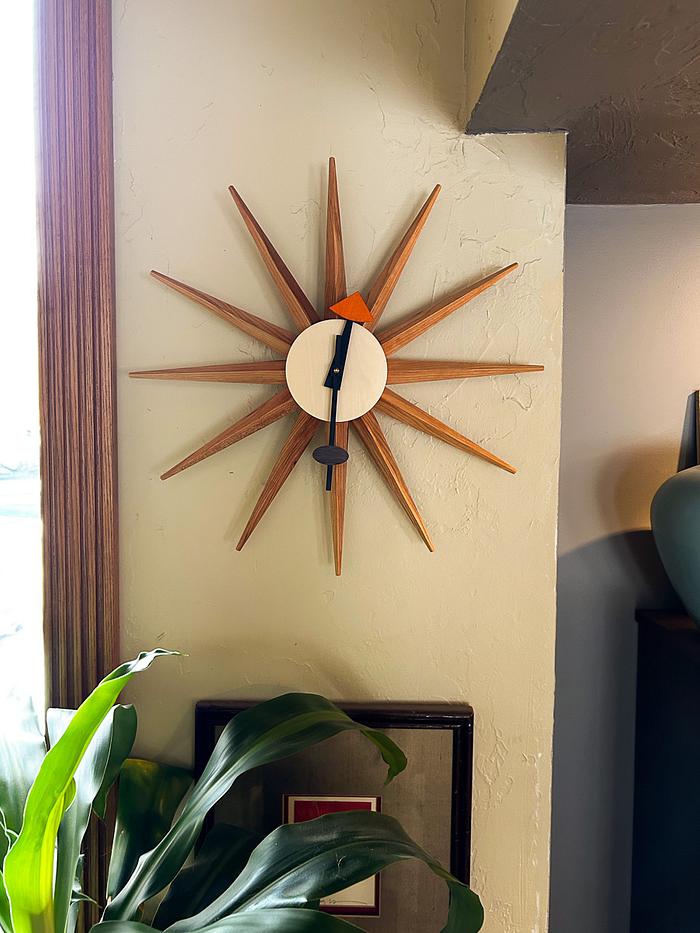 George Nelson Sunburst Clock replica