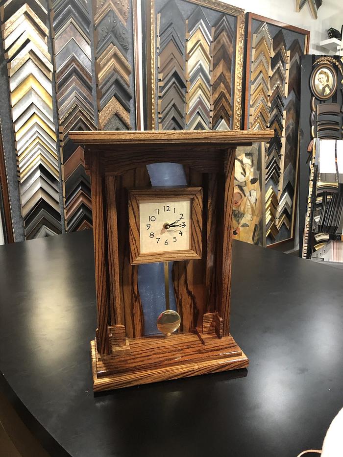 Zebra Wood Mantel Clock